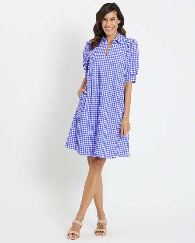 XS / Gingham Iris / Long