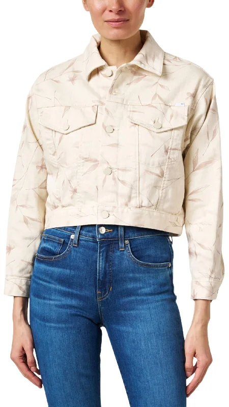 Miral Cropped Jacket In Neutral