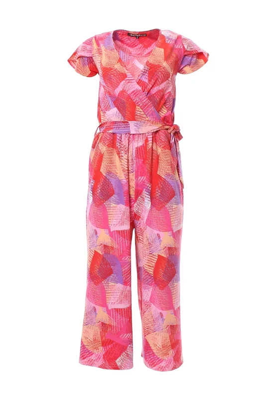 Rant & Rave Jerri Printed Jumpsuit, Pink Multi