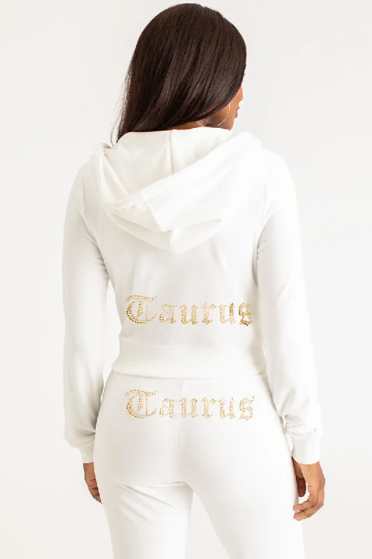 Taurus Big Bling Velour Hoodie