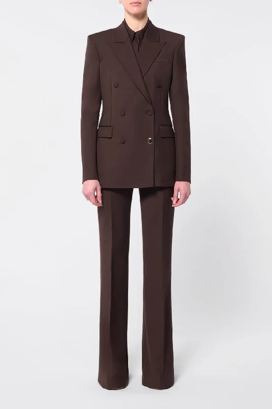 Gavin Blazer in Chocolate Sportswear Wool