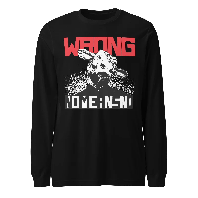 NOMEANSNO “Wrong” Black Long Sleeve T-Shirt